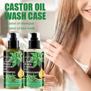 400g Jamaican Black castor Oil Hair care Set, shampoo and conditioner, sulfate-free and paraben-free, repairs dry and damaged hair, nourishes the scalp and strengthens hair strands