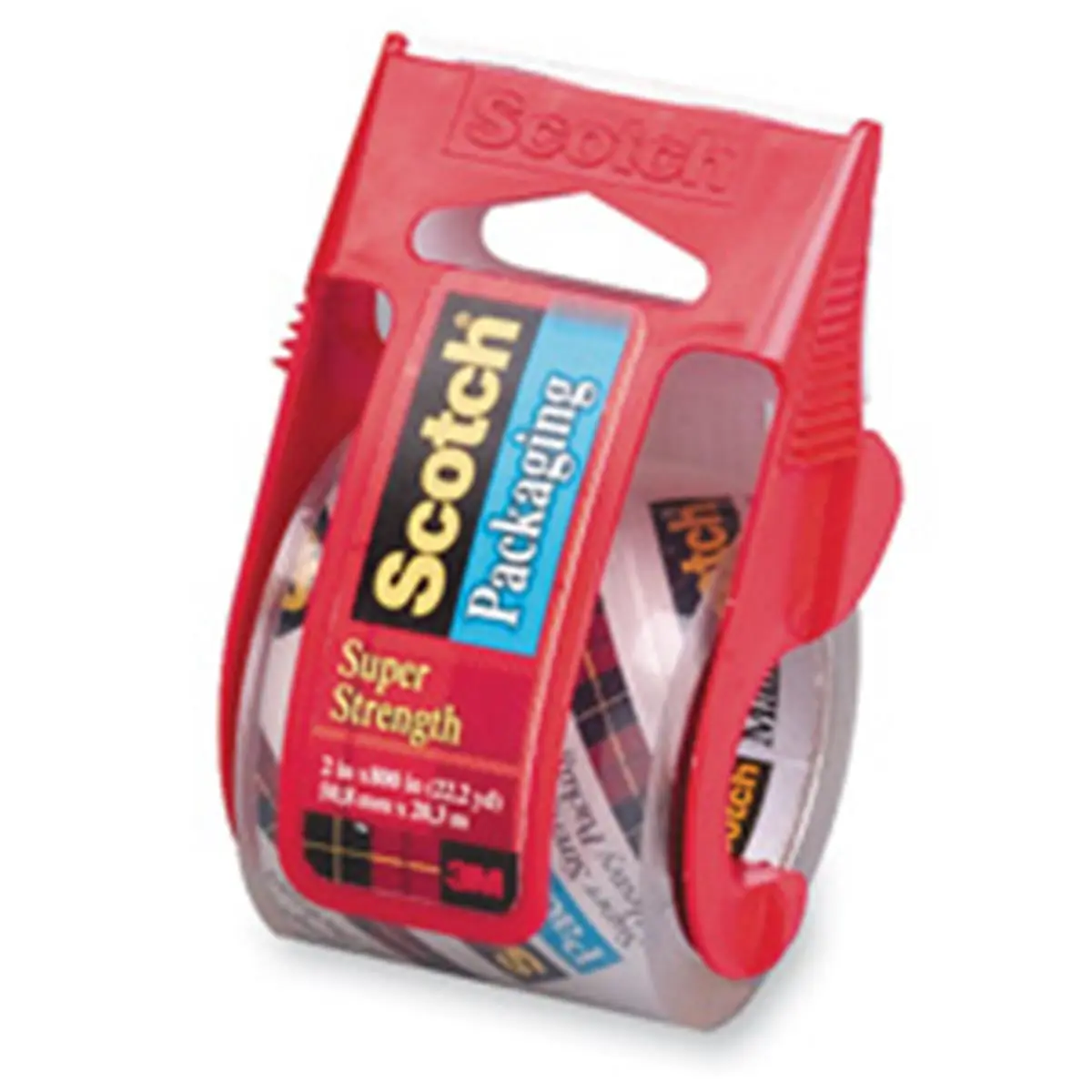 212 MAIN Moisture-Resistant 3M MMM142 Packing Tape with Dispenser, 2in x 22.2 Yds, 1-RL, 0.50in Core, Clear, Moistureresistant, Metal Edge