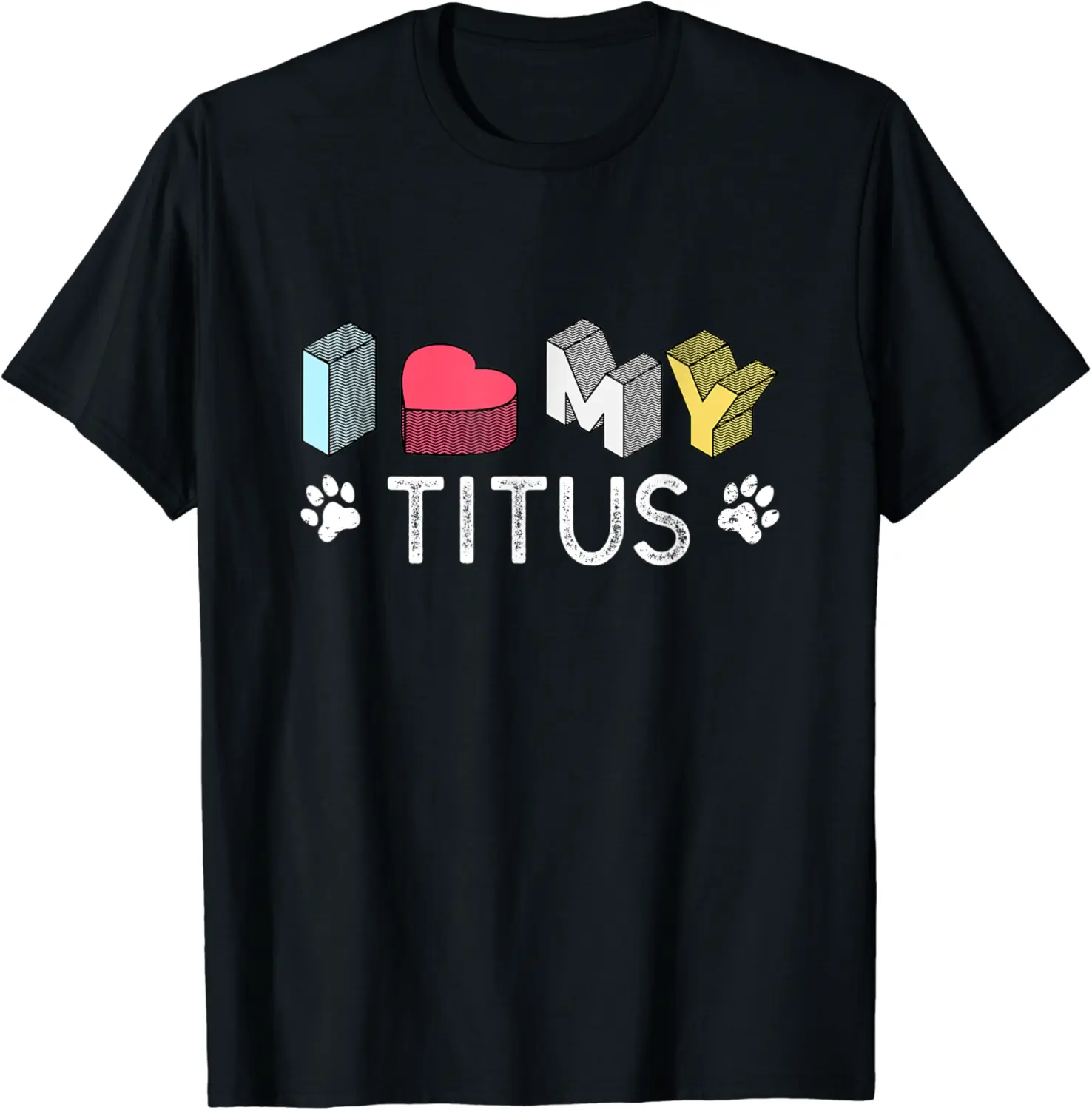 Titus Personalized Dog Name Titus Pet Lover T-Shirt - Codyweav Shop 49B09T9SR4TP