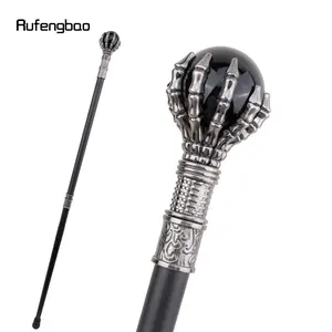 Black Glass Ball Steampunk Walking Cane Fashion Decorative Walking Stick Gentleman Luxury Crosier Knob Walking Stick 93cm