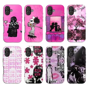 8 Styles XTSY* Miley Pink Art Phone Case, Underground Aesthetic Design, Compatible with iPhone 17 16 15 14 13 12 11 X XR & Samsung S22 S23 S24 S25, Gift for Fans, Trending 26 T
