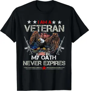 [100% Cotton] U.S.ARMY Veteran T-Shirt For Veteran Day Gift Idea T-Shirt