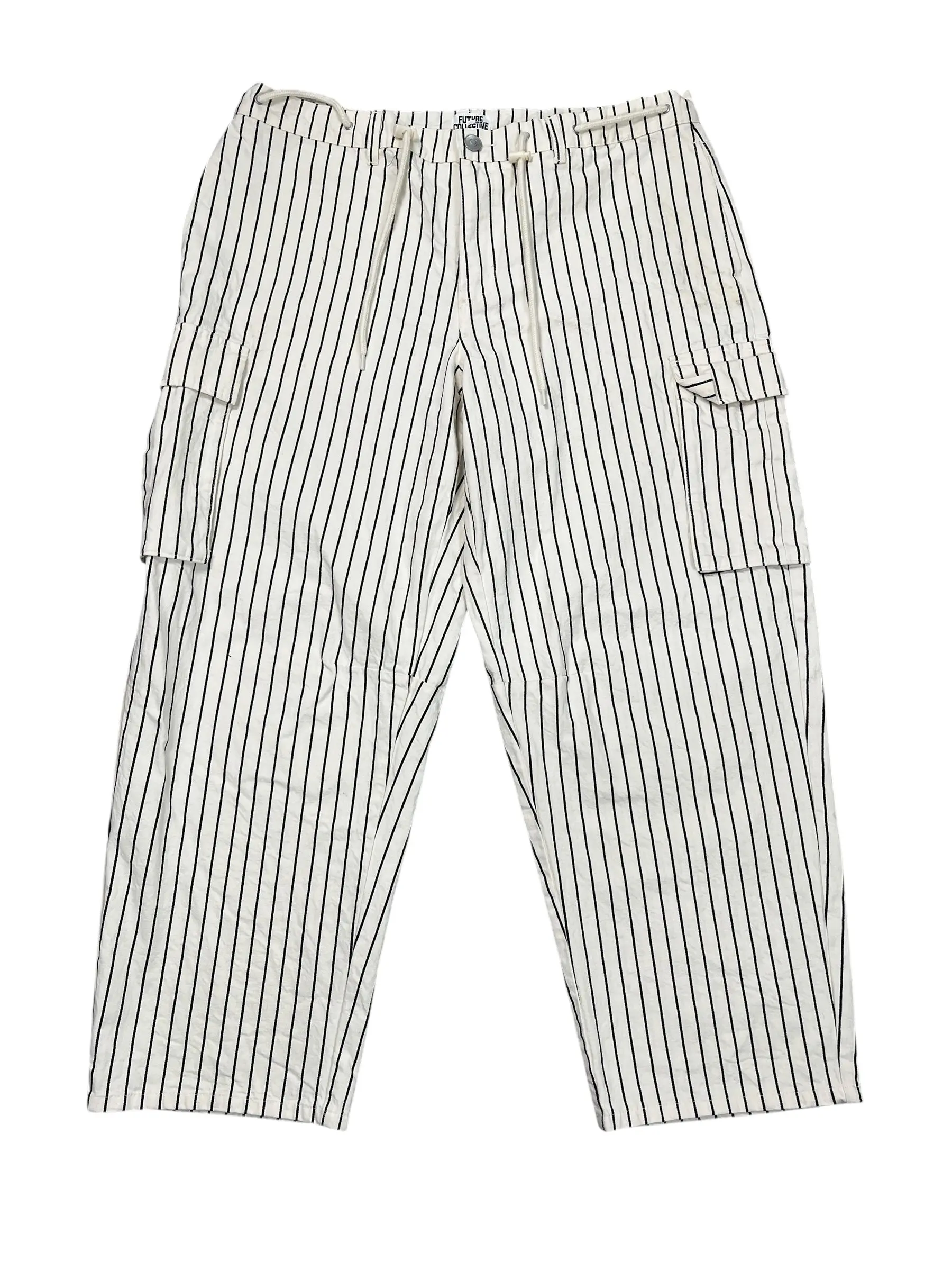 Jeans Cropped By Future Collective In Cream Denim, Size:16