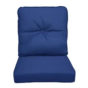 Outdoor Deep Seat Cushion Set, Waterproof & Fade Resistant Patio Chair Replacement Cushions for Outdoor Furniture, 1 Back & 1 Seat Cushion