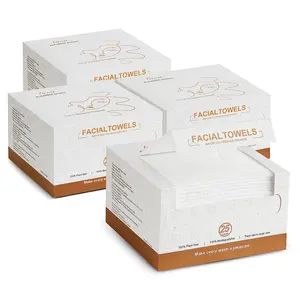 Disposable Face Towel,Biodegradable Facial Towels,Extra Thick comfort Large Clean Facial Towels ,Makeup Remover-100count Cleansing Skincare Plastic