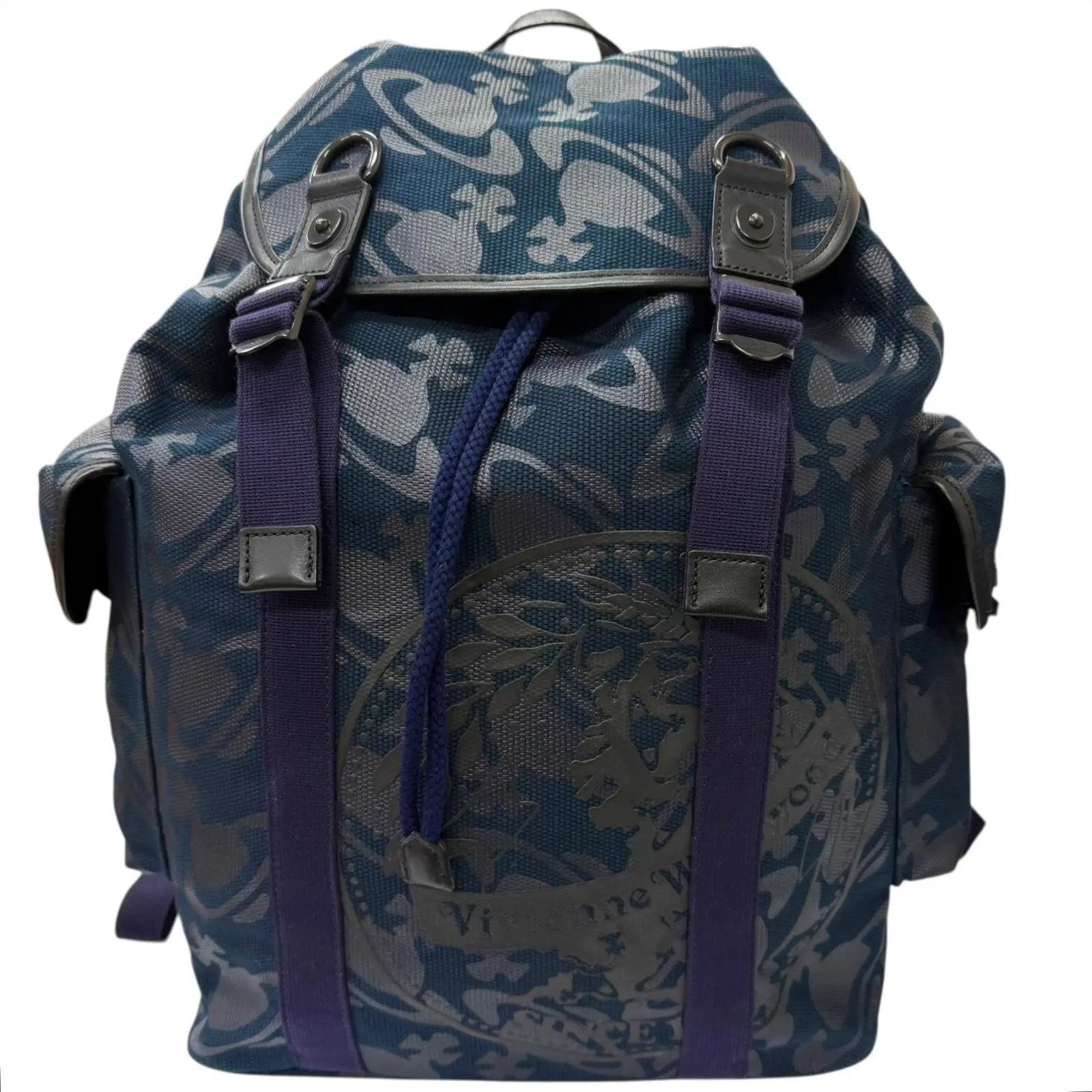 Pre-owned vivienne westwood Canvas Tote Bags Orb Camouflage Backpack