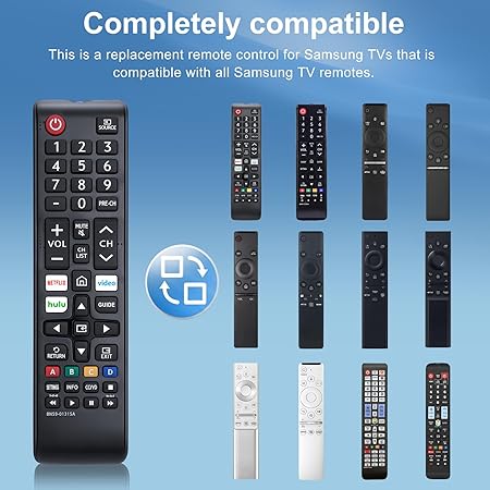 【Pack of 2】 New Universal Remote for All Samsung TV Remote, Replacement Compatible for All Samsung Smart TV, LED, LCD, HDTV, 3D, Series TV Universal Smart TV Controller for Home Entertainment
