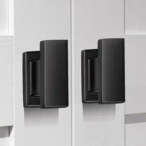 Square Matte Black Kitchen Cabinet Knobs Black Drawer Dresser Knobs Cabinet Handles for Cupboard Closet Bathroom Kitchen Cabinet Zinc Alloy