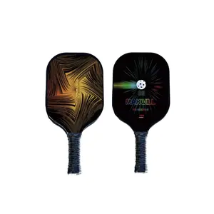 Maxwill Powerserve Pickleball Paddles Set of 2-USAPA Approved for Tournaments | Lightweight 7.8oz for Beginners & Casual Players | Large Sweet Spot & Carbon Fiber Construction