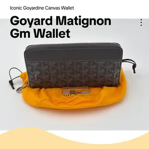 Pre-owned Goyard Leather Wallet Matignon GM Wallet