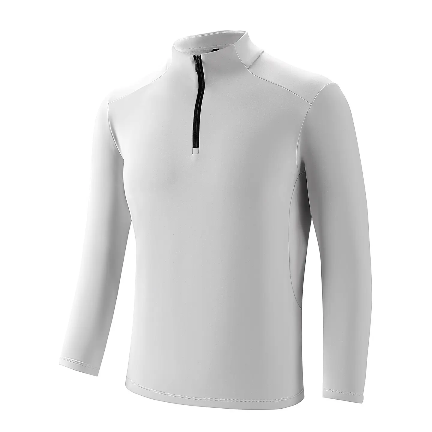 2509 stand up collar half zipper sports