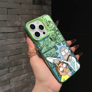 Cartoon Mad Scientist Phone Case for iPhone 17 16e 16 15 14 13 12 11 Mini Pro Max Air X XR Xsmax 8 7 Plus, Anti-Drop Shockproof Matte Back Cover Casing