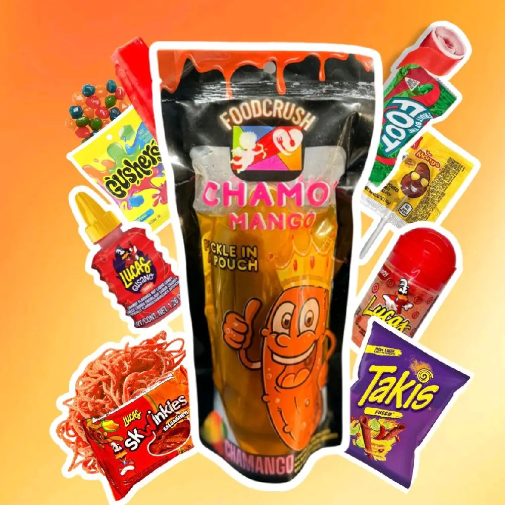 CM TREATS MANGO CHAMOY PICKEL KIT TAKIS & SKWINKLES CANDY