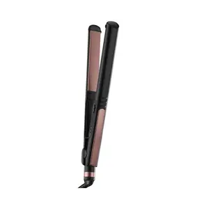The X0 1-inch flat iron is made of ceramic and comes in a rose gold color.