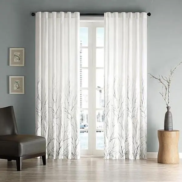Madison Park Eliza Window Panel - White