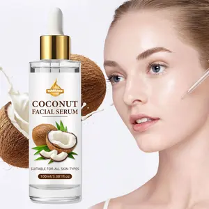 Sumifang Coconut Essence Serums 100ML Formula with Coconut Oil, Collagen, Retinol, Vitamin C, Moisturizing, Hydrating & Firming Nourishing Skincare Ampoule Facial Serum