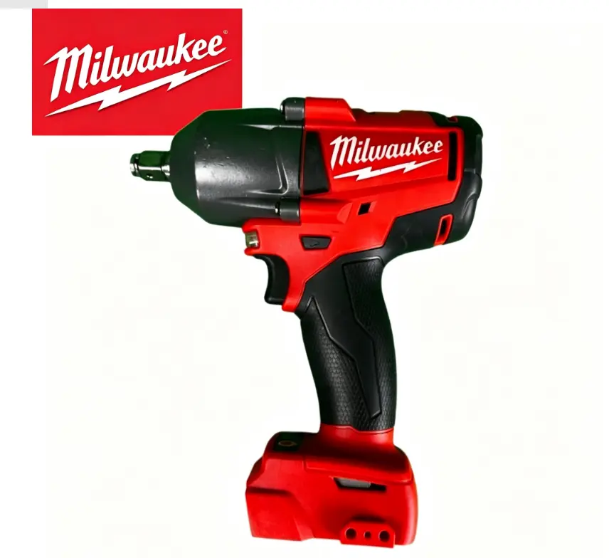 Milwaukee FMTIWF12 M18 18V High Torque Wrench With 900Nm Output And 1/2 Inch Drive For Vehicle Care, Machine Assembly, Building Renovation And Site Work, Outfitted With Trigger Control, Front LED And M18 Battery Fitment kit impact