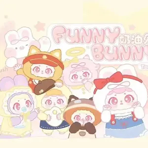 FUNNY BUNNY CONFIRMED DESIGNS - High Quality Plush Collectible 8.3"–8.7" Tall for Desk or Bag Display