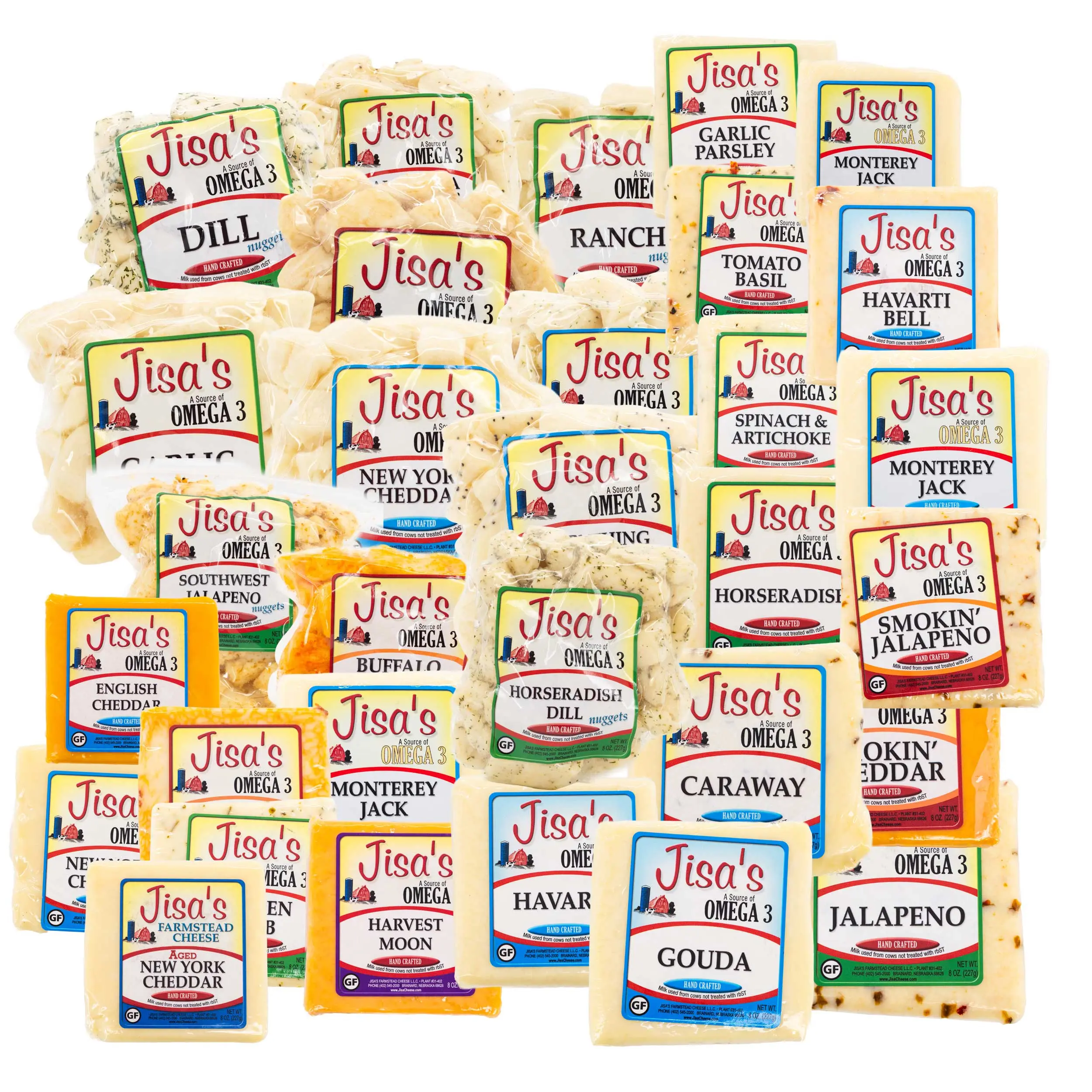 Cheese 6 Piece Custom Sampler | Customize Your Own | Jisa's Farmstead Cheese