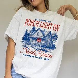 [Sale up to 50%] [Free Ship] Porchlight Noah Kahan Unisex Cotton T-Shirt