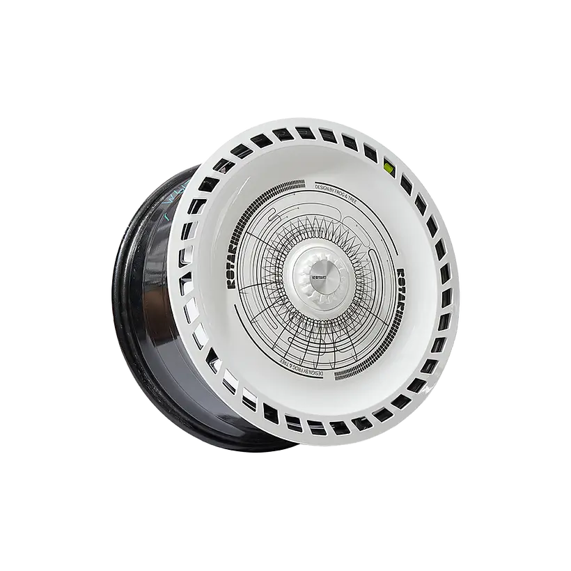 ROTARI Rim Covers | for Model 3 - Gloss White