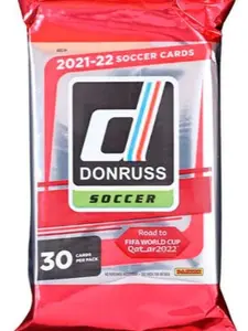 1 (ONE) Pack of 2021-22 Panini Donruss Soccer Road To Qatar The World Cup Hobby Box