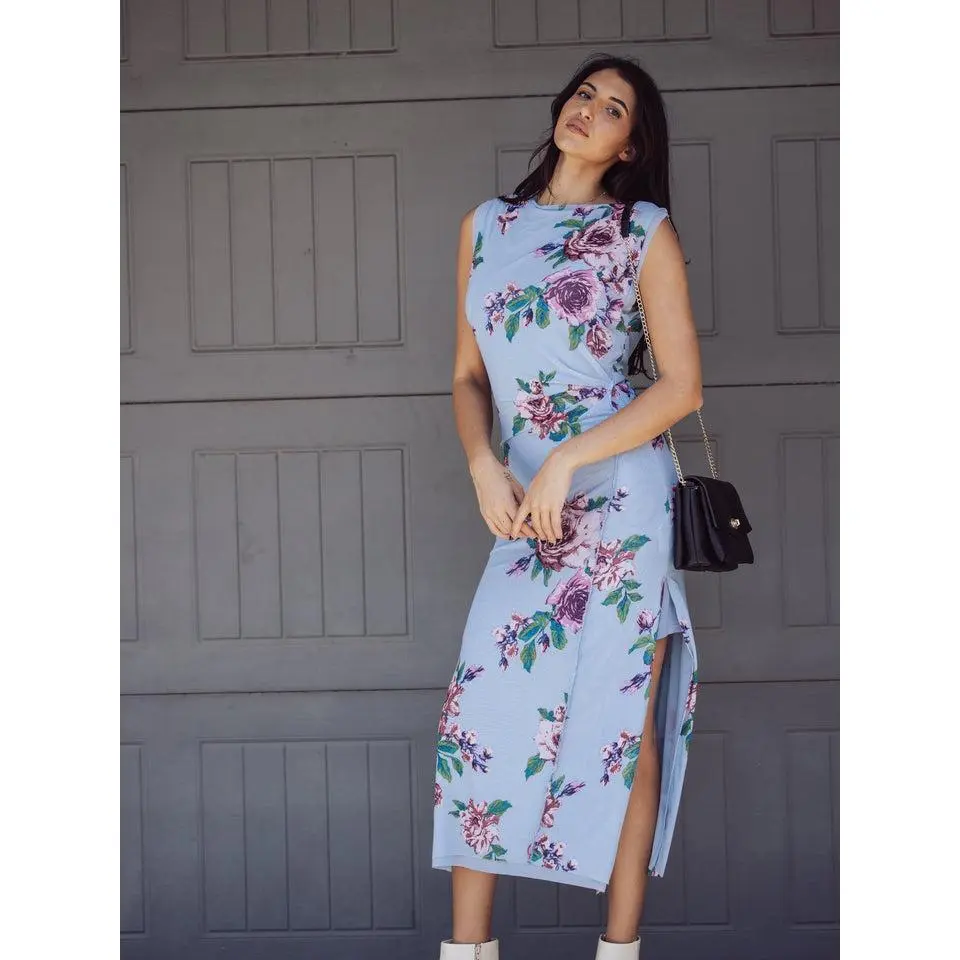 Free People Carmel Midi Dress - Blue Floral - TikTok Shop