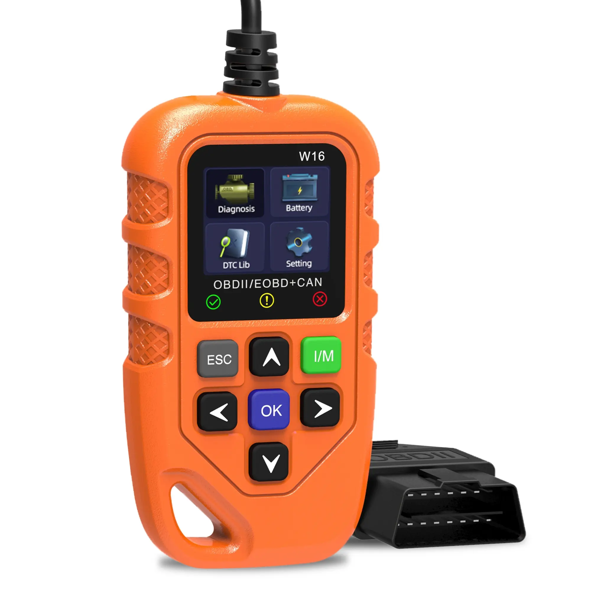 Professional Obd2 Scanner Diagnostic Tool, Car Diagnostic Scanner, Automotive Diagnostic Scanner, Engine Code Reader Eobd/obdii Scan Tool with Reset & I/m Ready, for Vehicles Since 1996