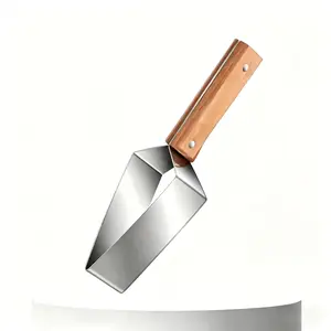 Stainless steel watermelon slicer,multi-functional fruit slicer,StainlessSteel Melon Slicer with Wooden Handle,FruitCutting Tool for Watermelon