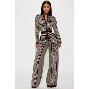 Stay Pretty Sweater Pant Set - Black/combo