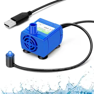 Cat Water Fountain Pump, Pet Fountain Led Replacement Pump DR-DC160 Motor, Suitable For Flower-Shaped Faucet Cat Water Dispenser