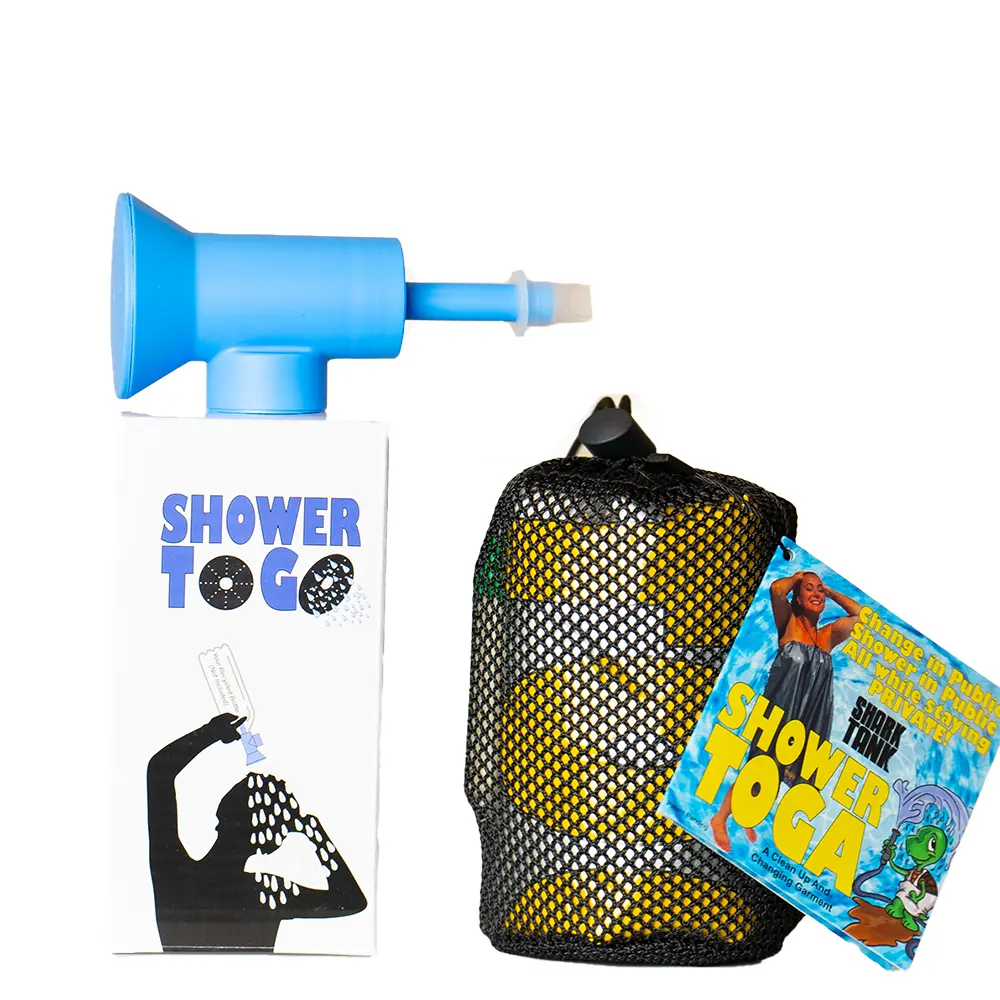 Shower Toga & To-Go Bundle Pack - Lightweight and Washable - Accessories