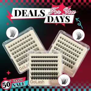 MAXCOMFI [Creator Exclusive] Glue-Free Pre-Cut Eyelash Extensions - Lash Clusters, DIY Makeup Cosmetic Beauty Product, Mini Portable Purse Pack for On-the-Go Touch-Ups, Compact for Busy Days