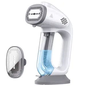 2300Pa Suction Garment Steamer,  Handheld Clothes Steamer, Compatible with 110V–240V Voltages Vacuum Steamer ＆ Iron 2 In 1, Portable Travel Iron for Clothes, Fabrics