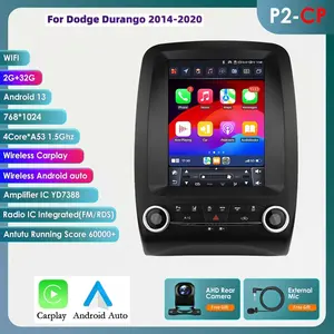 9.7" 2 Din Android 13 Car Multimedia Player GPS Navigation Support Carplay Android Auto for Dodge Durango 2014-2020