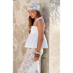 Ethel White Denim Top