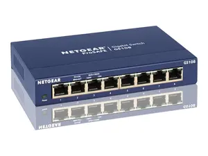 Netgear GS108-400NAS 8-Port Gigabit Pro-Safe Ethernet Unmanaged Switch
