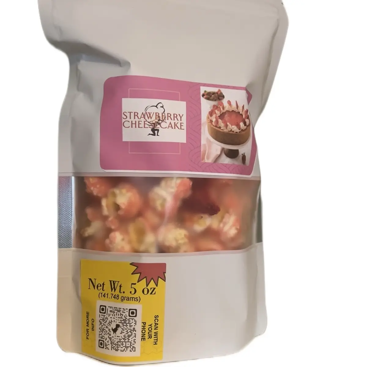 Handmade Strawberry Cheesecake Gourmet Popcorn