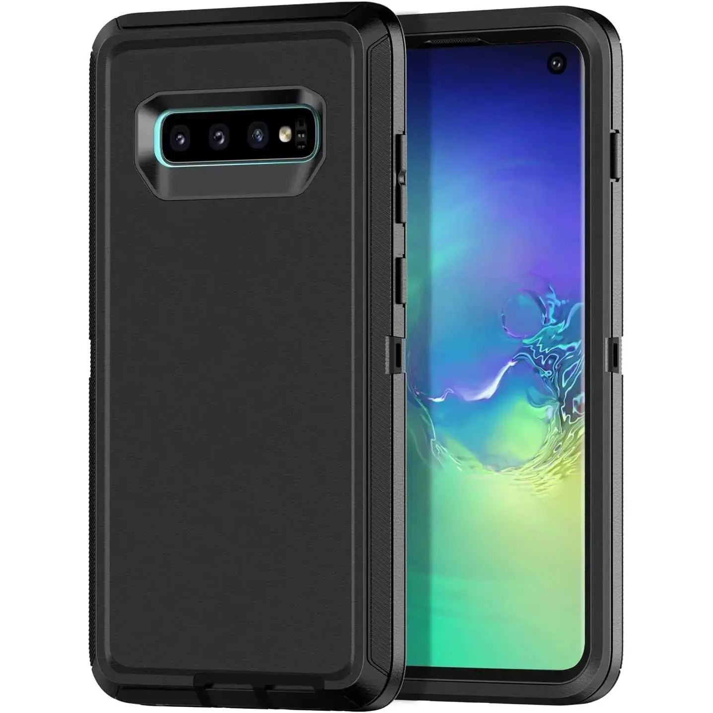 Entronix Case Compatible with Galaxy S10 Plus - Heavy Duty, Triple Layer Protection Cover Protective