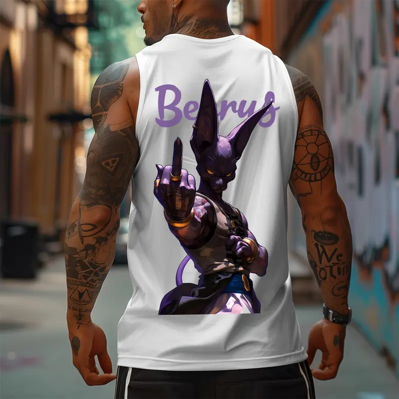Dragon Ball DBZ Unisex Summer outfits men streetwear 80s 90s graphic tees cotton Anime tank tops men gifts