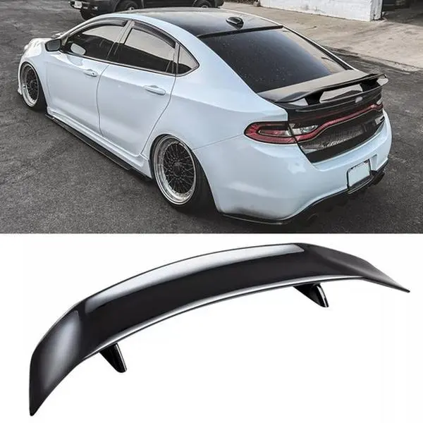 For Dodge Dart 2013-2016 46" Rear Trunk Spoiler Racing GT Wing Gloss Black