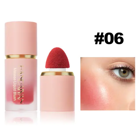Hydrating Liquid Blush Serum Cosmetic - Clean Everyday Versatile Makeup for Adults, Normal Skin, Dewy Glow Finish, Lightweight, Long-Lasting, Natural, Easy-to-Blend with Brush Applicator, Soft-Focus Cheek Color, Moisture-Boosted, Glam Spring Gift