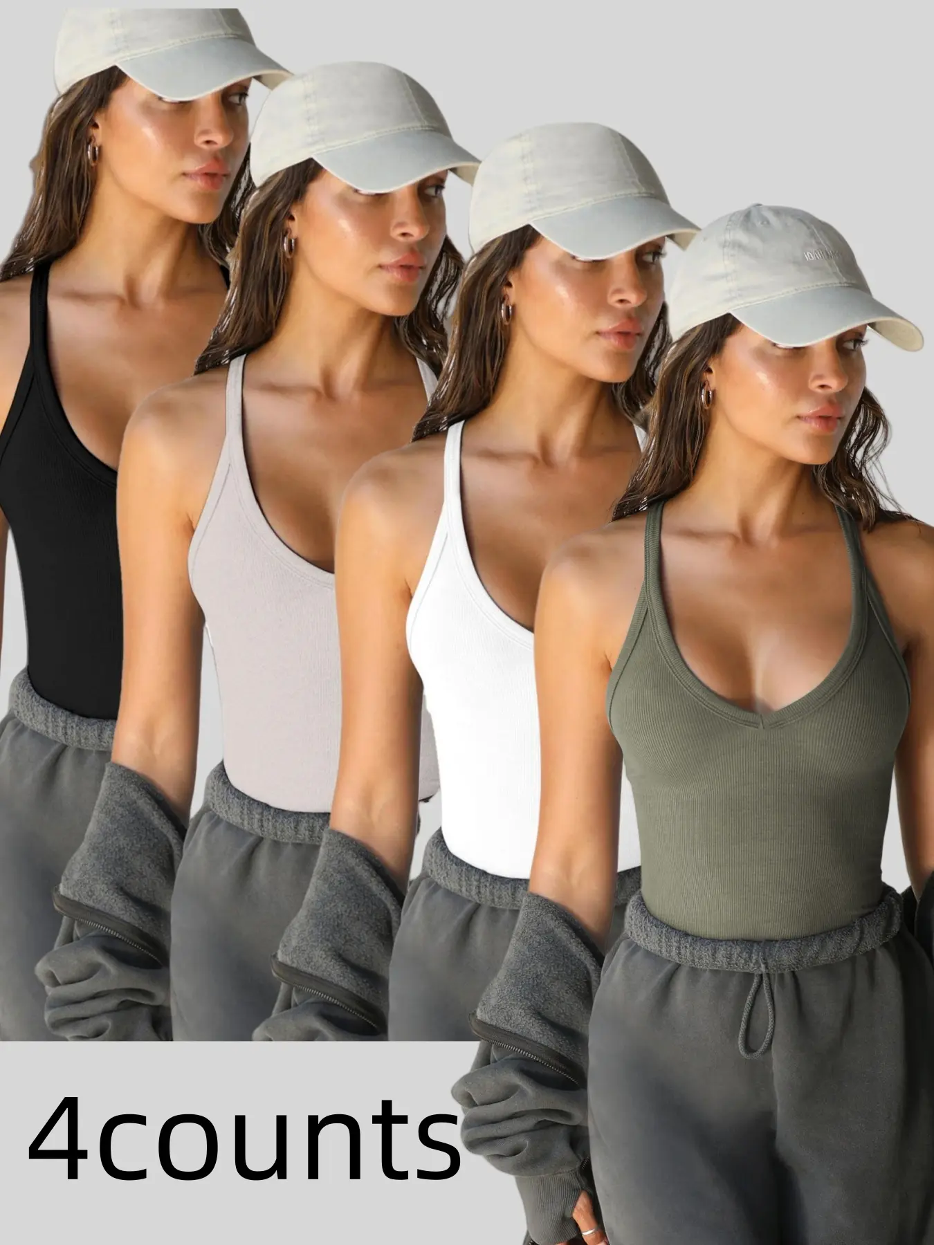 Women's Solid Color Knit Top, Casual Sleeveless Soft Fit Womenswear Top for Spring & Fall, Ladies Clothes for Daily Wear