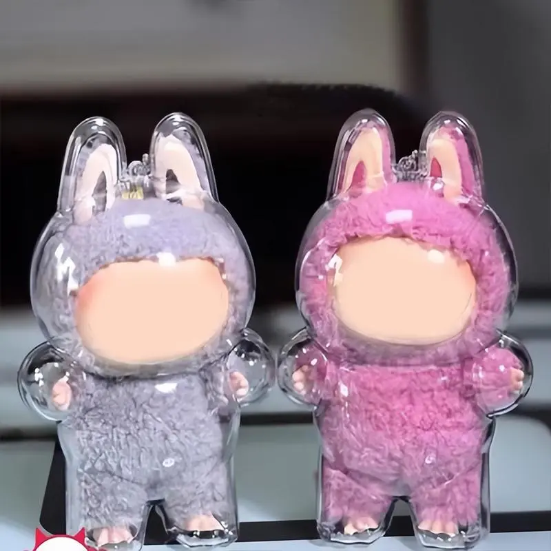 Transparent Protective Cover for Lebubu Plush Figure Doll, The Monsters, Standing & Sitting Posture(Excluding dolls)-BY
