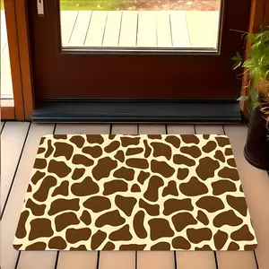 Cute Giraffe Pattern Design Entrance Rug, High-end Design Highly Absorbent Floor Mats, Anti-slip Quick drying Soft Carpets, Suitable for Multi-scenario, Indoor Outdoor Entrance Carpet Home Decor, Gifts for Friends
