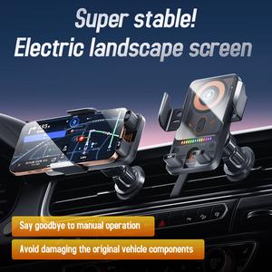 【Get Free gift】Auto-Sensing 15W Wireless Car Charger Mount | 360° Rotation | Alloy Holder for iP Android  mobile phone bracket cargador para telefono fast charging Carplay Converter