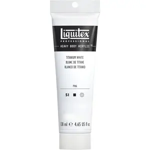 Liquitex Professional Heavy Body Acrylic Paint, .oz (ml) Tube, Titanium White