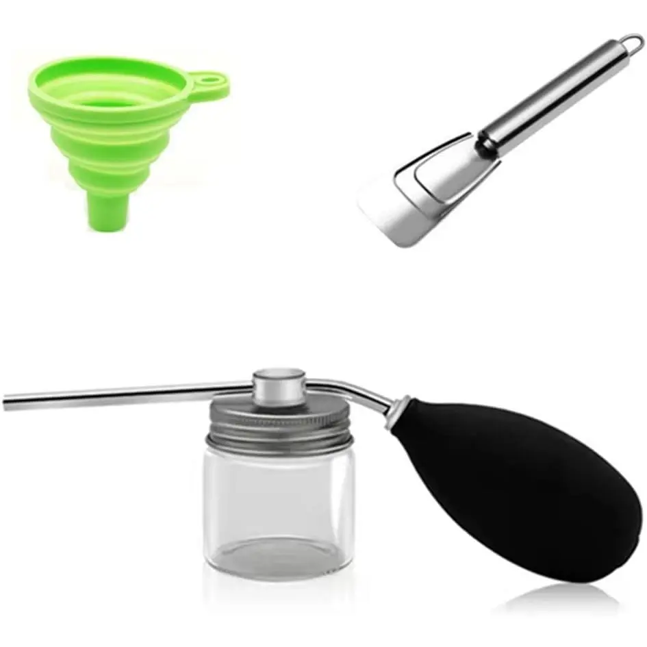 Diatomaceous Earth Applicator Garden Puffer Duster  Duster(Comprises a Shovel, a Hopper and a  Sprayer)