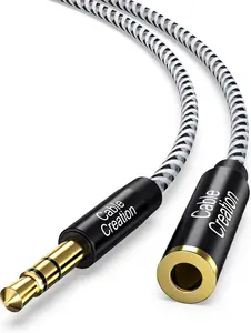 3.5mm Headphone Extension Cable – Male to Female Stereo Audio Cord for Phones, PCs, Speakers & More (10ft / 3m)