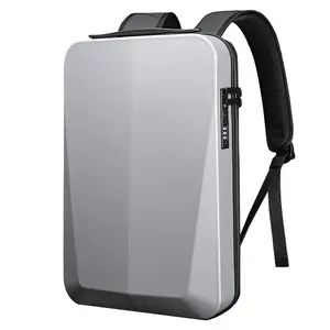BANGE NEW Shell Design Anti-Thief TSA Lock Men Backpack Waterproof 15.6 inch Laptop Backpacks Man Travel Bag With USB Charging